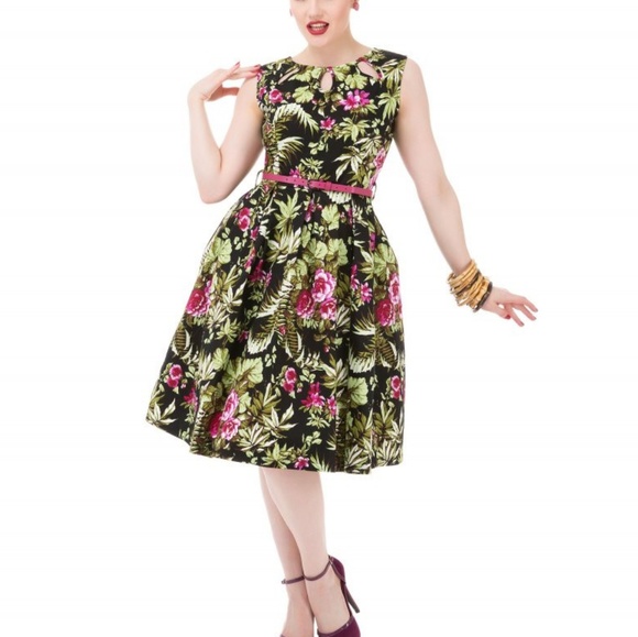 Lindy Bop Dresses & Skirts - Lindy Bop Tropical Print "Lily" Dress